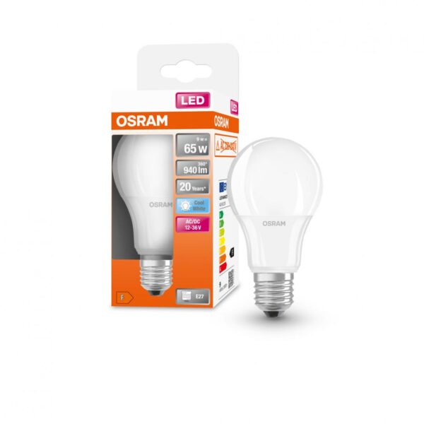 Bec LED Osram Classic A60, E27, 12-36V AC/DC, 9W (65W), - Image 3