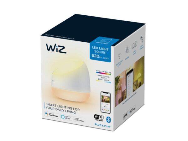 Lampa LED WiZ Squire, Wi-Fi, Bluetooth, 9W, 620 lm, lumina - Image 5