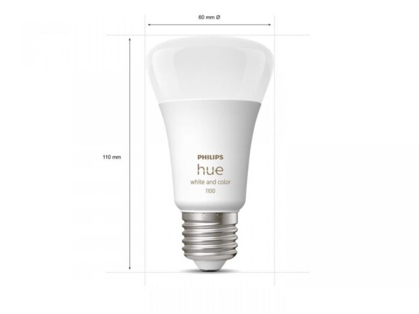 2 Becuri LED RGB inteligente Philips Hue A60, Bluetooth, E27, - Image 3