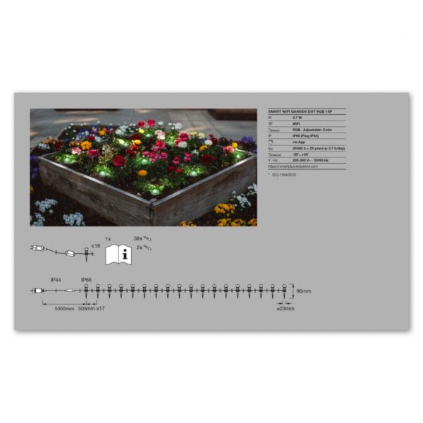 Ghirlanda LED RGB pentru exterior cu spike Ledvance SMART+ Wifi - Image 6