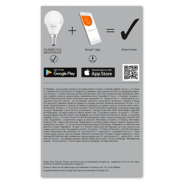 Bec LED RGB inteligent Ledvance SMART+ WiFi Mini Bulb Multicolour - Image 6