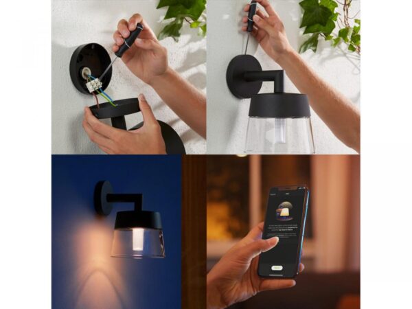 Aplica tip felinar LED RGB pentru exterior Philips Hue Attract, - Image 4