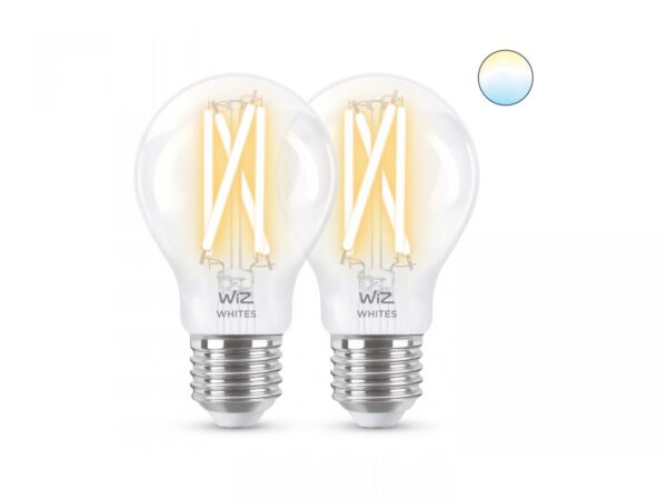 2 Becuri LED inteligente vintage (decorative) WiZ Connected FilamentClear A60, - Image 3