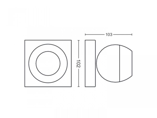 Spot LED Philips Hue Buckram, Bluetooth, GU10, 5W (50W), 350