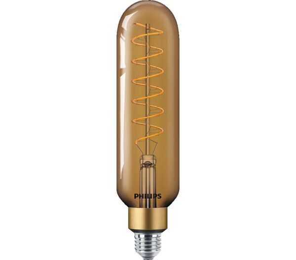 Bec LED vintage (decorativ) Philips Classic Gold Giant T65, EyeComfort,