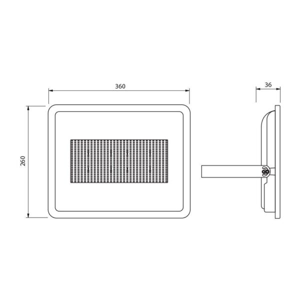 Proiector LED Vivalux VIGOR, 200W, 230V, 22000 lm, lumina rece - Image 3