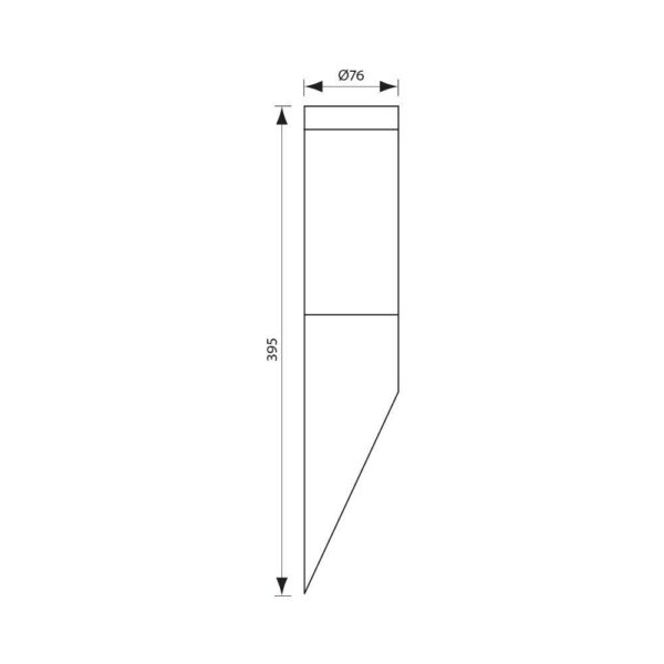Aplica Vivalux TOKYO, E27, max. 1x60W, IP44, Ø76x395mm, Nichel, bec - Image 3
