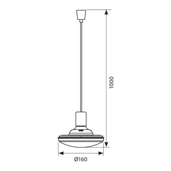 Pendul LED Vivalux REMI, 1xE27, 14W, 1150 lm, lumina calda - Image 3