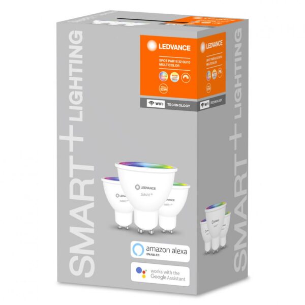 3 Becuri LED RGB inteligente Ledvance SMART+ WiFi SPOT Multicolour, - Image 3