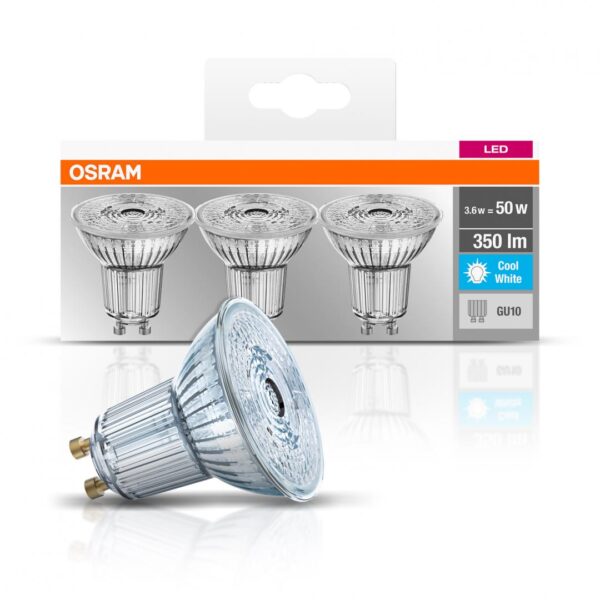 3 Becuri LED Osram Base PAR16 36°, GU10, 4.3W (50W), - Image 3
