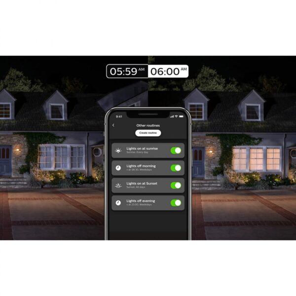 Stalp LED pentru exterior Philips Hue Turaco, 9W (60W), 806 - Image 6