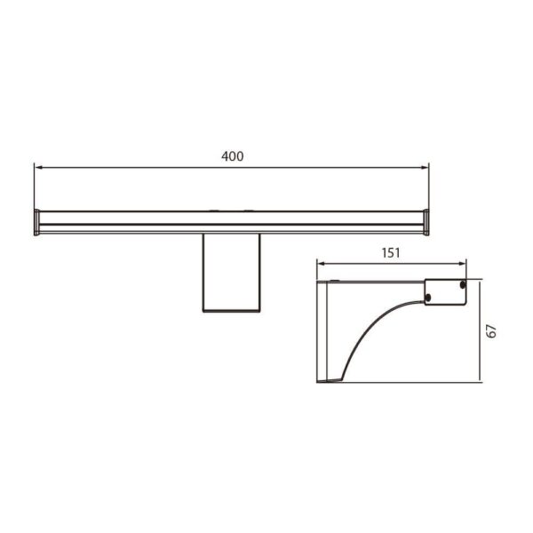 Aplica LED pentru baie Vivalux ZOE, 8W, 700 lm, lumina - Image 3