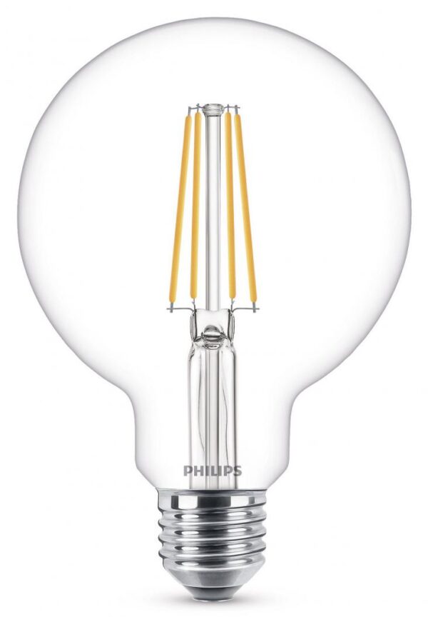Bec LED Philips Classic G93, EyeComfort, E27, 7W (60W), 806 - Image 3