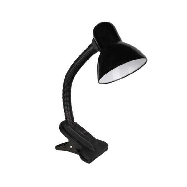 Lampa cu clips 2R Pinch Black, 1xE27, max. 40W, Intrerupator,