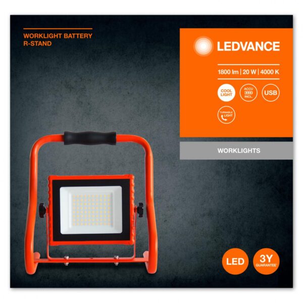 Proiector LED portabil (lampa de lucru) Ledvance Worklight Battery R- - Image 4