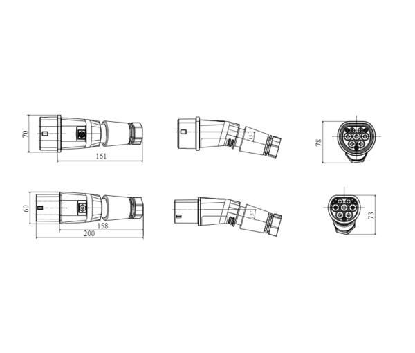 Cablu trifazat GEWISS JOINON T2-T2, 32A, 5 metri - Image 3