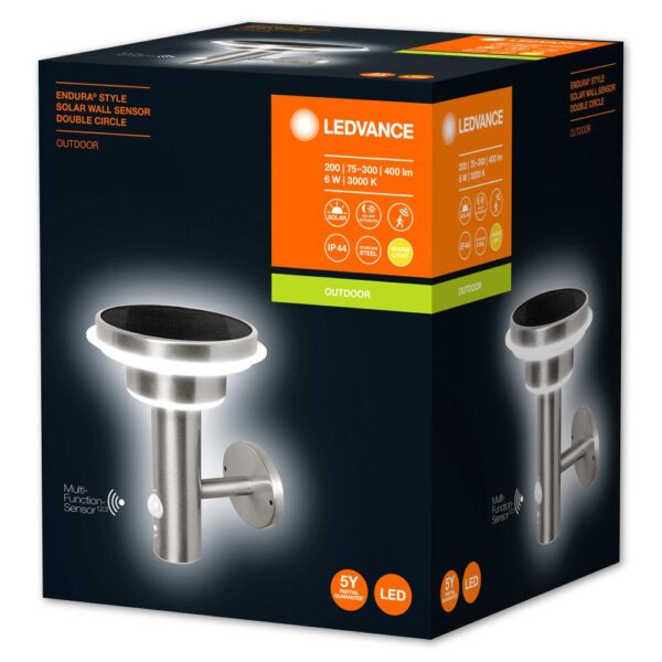 Aplica LED solara pentru exterior cu senzor de lumina si - Image 5