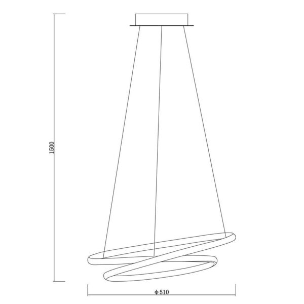 Pendul LED Vivalux FEEL, 43W, 1873 lm, lumina neutra (4000K), - Image 3