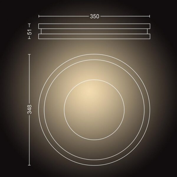Plafoniera LED Philips Hue Being, Bluetooth, 27W (204W), 2400 lm, - Image 8