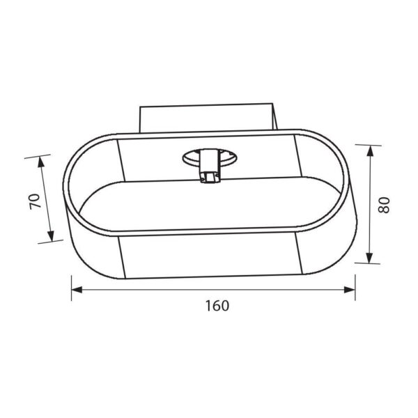 Aplica Vivalux OVAL ADEL, G9, IP20, 160x70x80mm, Alb, bec neinclus - Image 3