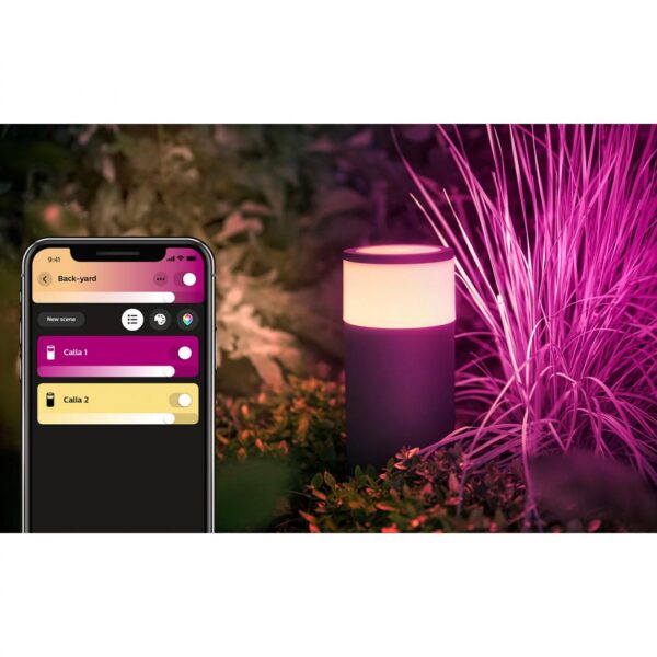 Stalp LED RGB extensie pentru iluminat exterior Philips Hue Calla, - Image 11