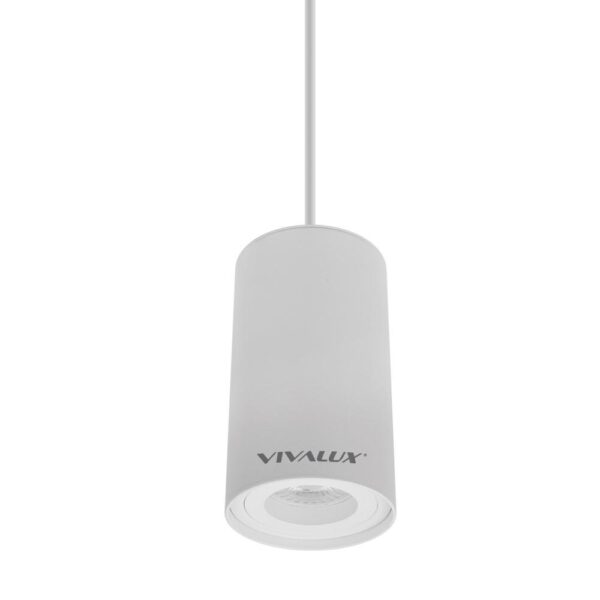 Pendul Vivalux W FARGO, GU10, Ø80mm, cablu 1m, Alb, bec