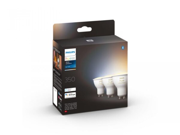 3 Becuri LED inteligente Philips Hue Spot, Bluetooth, GU10, 5W, - Image 4