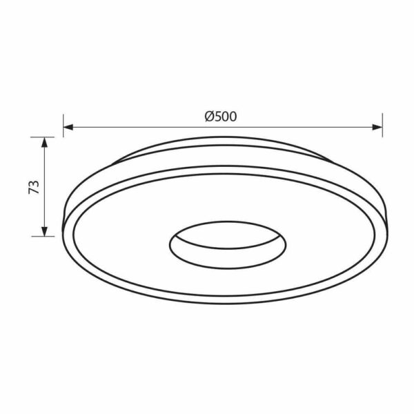 Plafoniera LED Vivalux ARIA, 75W, 3000-6400 lm, lumina alba (3000-6400K), - Image 3