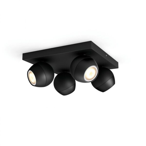 Spot LED Cvadruplu Philips Hue Buckram, Bluetooth, 4xGU10, 4x5W, 1400 - Image 7