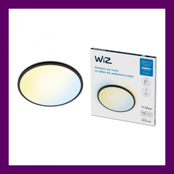 Plafoniera LED WiZ SuperSlim, Wi-Fi, control vocal, 32W, 3800 lm, - Image 3