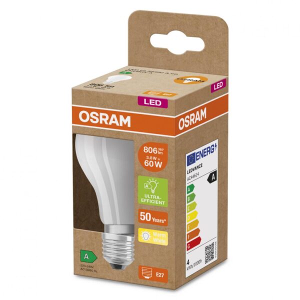 Bec LED Osram Classic A60, Ultra Efficient Light, E27, 4W - Image 3