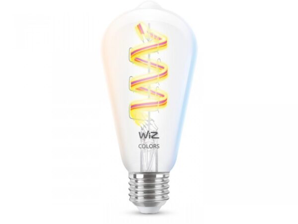 Bec LED RGB inteligent WiZ Connected Filament Clear ST64, Wi-Fi, - Image 3