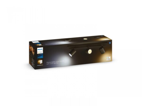 Spot LED Triplu Philips Hue Runner, Bluetooth, 3xGU10, 3x5.5W, 1050 - Image 5