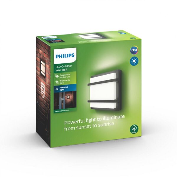 Aplica LED pentru exterior Philips Petronia, 12W (83W), 1200 lm, - Image 5