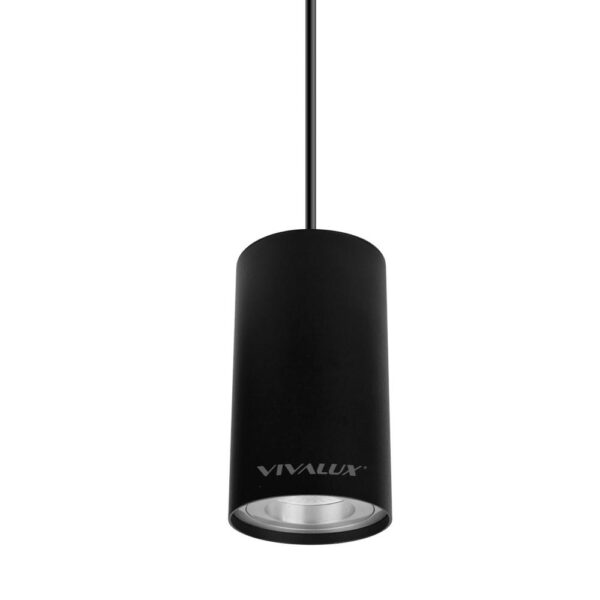 Pendul Vivalux BK FARGO, GU10, Ø80mm, cablu 1m, Negru, bec - Image 3