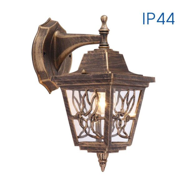 Aplica tip felinar Vivalux LYON DOWN, E27, max 1x60W, IP44,