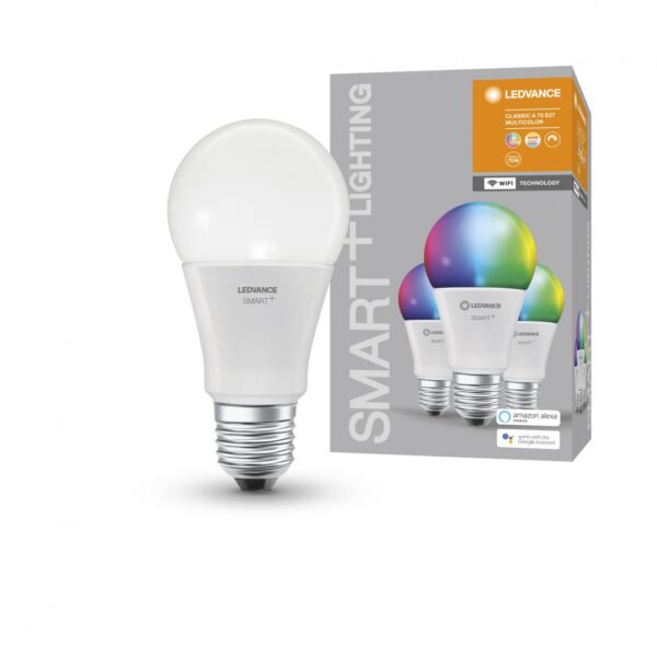 3 Becuri LED RGB inteligent Ledvance SMART+ WiFi Classic Multicolour - Image 4