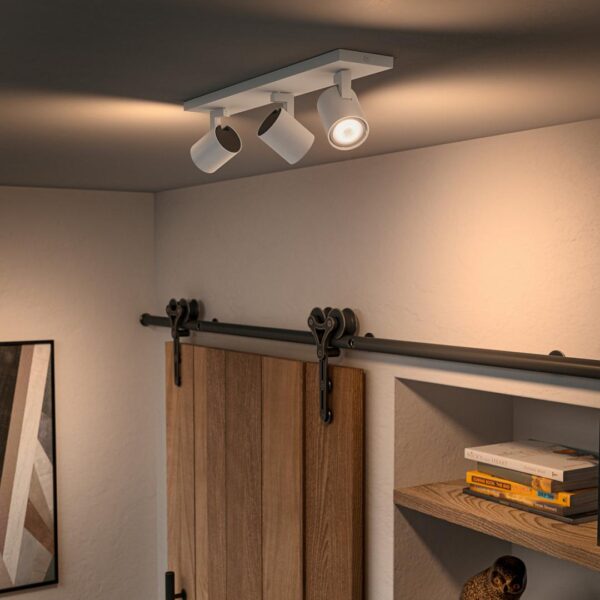 Spot LED Triplu Philips Hue Runner, Bluetooth, 3xGU10, 3x5W, 1050 - Image 6