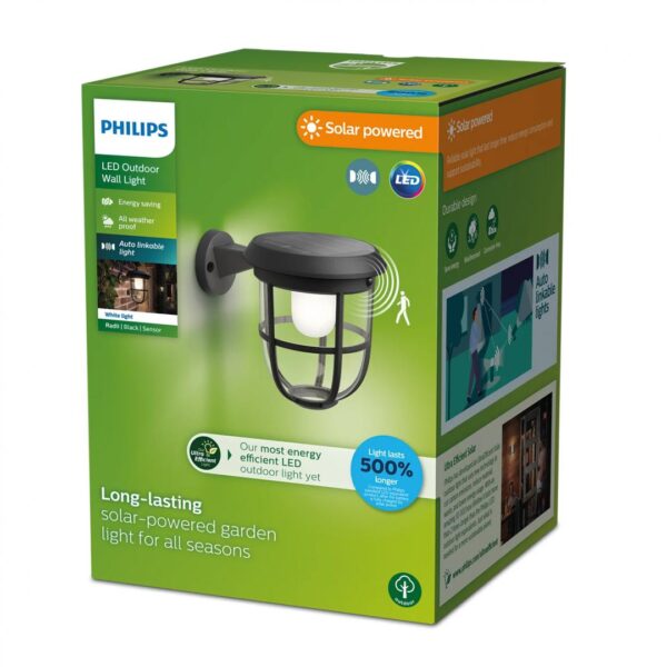 Aplica LED solara pentru exterior cu senzor de miscare Philips
