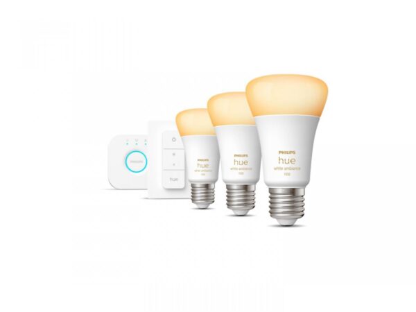 Pachet 3 Becuri LED inteligente Philips Hue A60, Bluetooth, E27, - Image 4