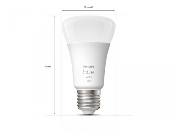 2 Becuri LED inteligente Philips Hue A60, Bluetooth, E27, 9W - Image 4