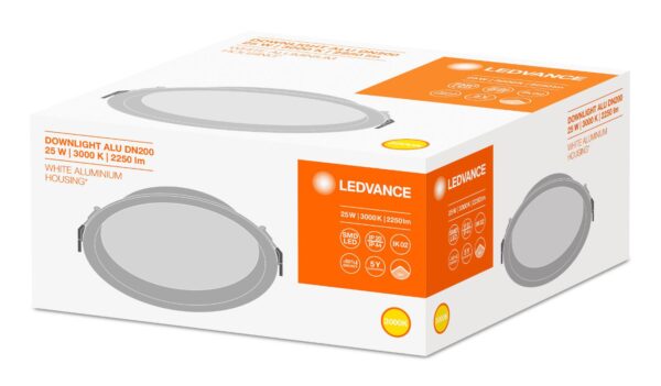 Spot LED incastrat Ledvance DOWNLIGHT ALU, 25W, 2250 lm, lumina - Image 3