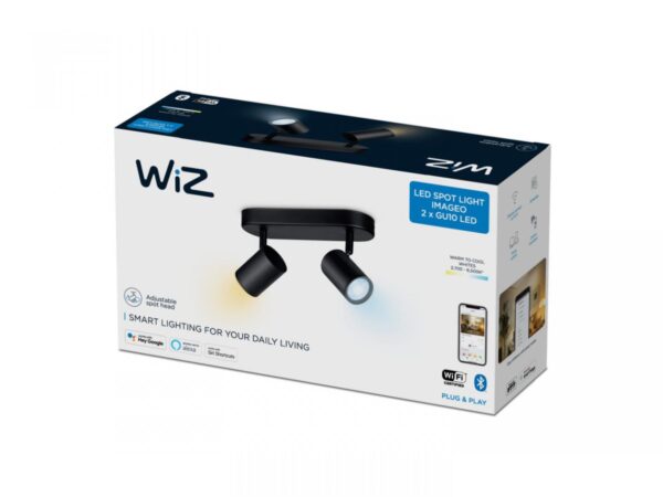 Spot LED RGB WiZ Imageo, Wi-Fi, Bluetooth, 2x4.9W, 690 lm, - Image 3