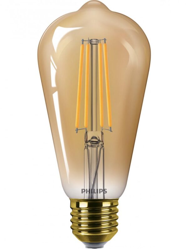 Bec LED vintage (decorativ) Philips Classic Gold Bulb ST64, EyeComfort, - Image 3