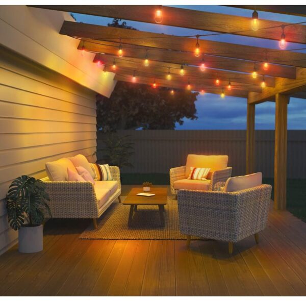 Ghirlanda inteligenta LED RGB pentru exterior Philips WIZ, 12 becuri - Image 9