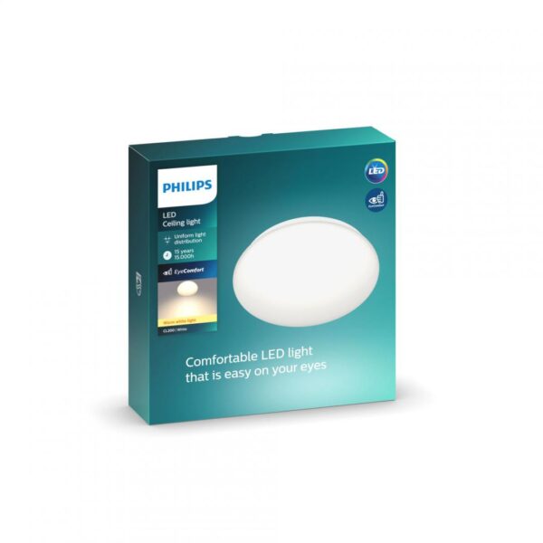Plafoniera LED Philips CL200, 10W, 1000 lm, lumina calda (2700K), - Image 3