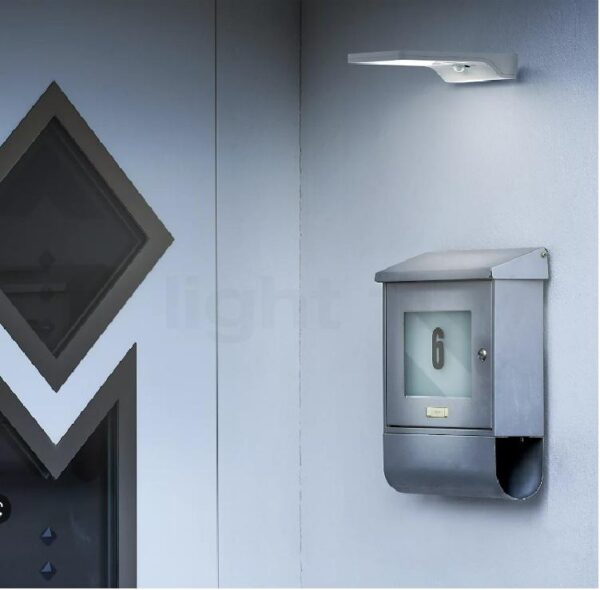 Aplica LED pentru exterior, solara cu baterie Li-ion, cu senzor - Image 4