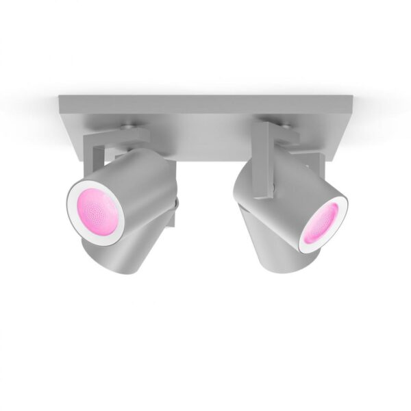Spot LED RGB Cvadruplu Philips Hue Argenta, Bluetooth, 4xGU10, 4x5.7W, - Image 4