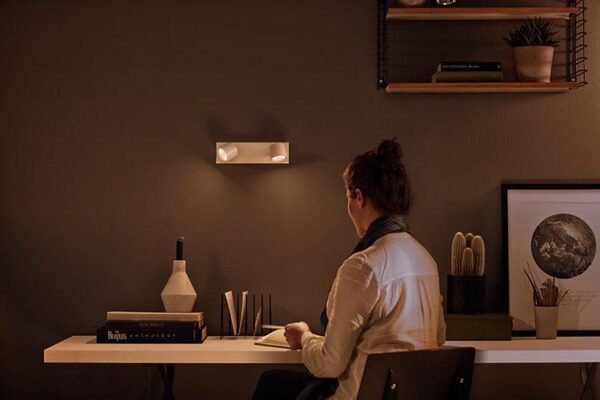 Spot LED Dublu Philips myLiving Star, 2x4.5W, 1000 lm, lumina - Image 4