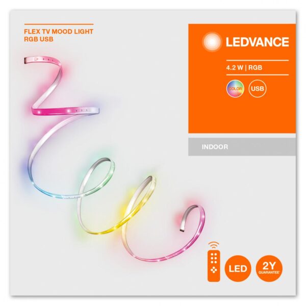 Banda LED RGB pentru TV Ledvance FLEX MOOD LIGHT, 4.2W,